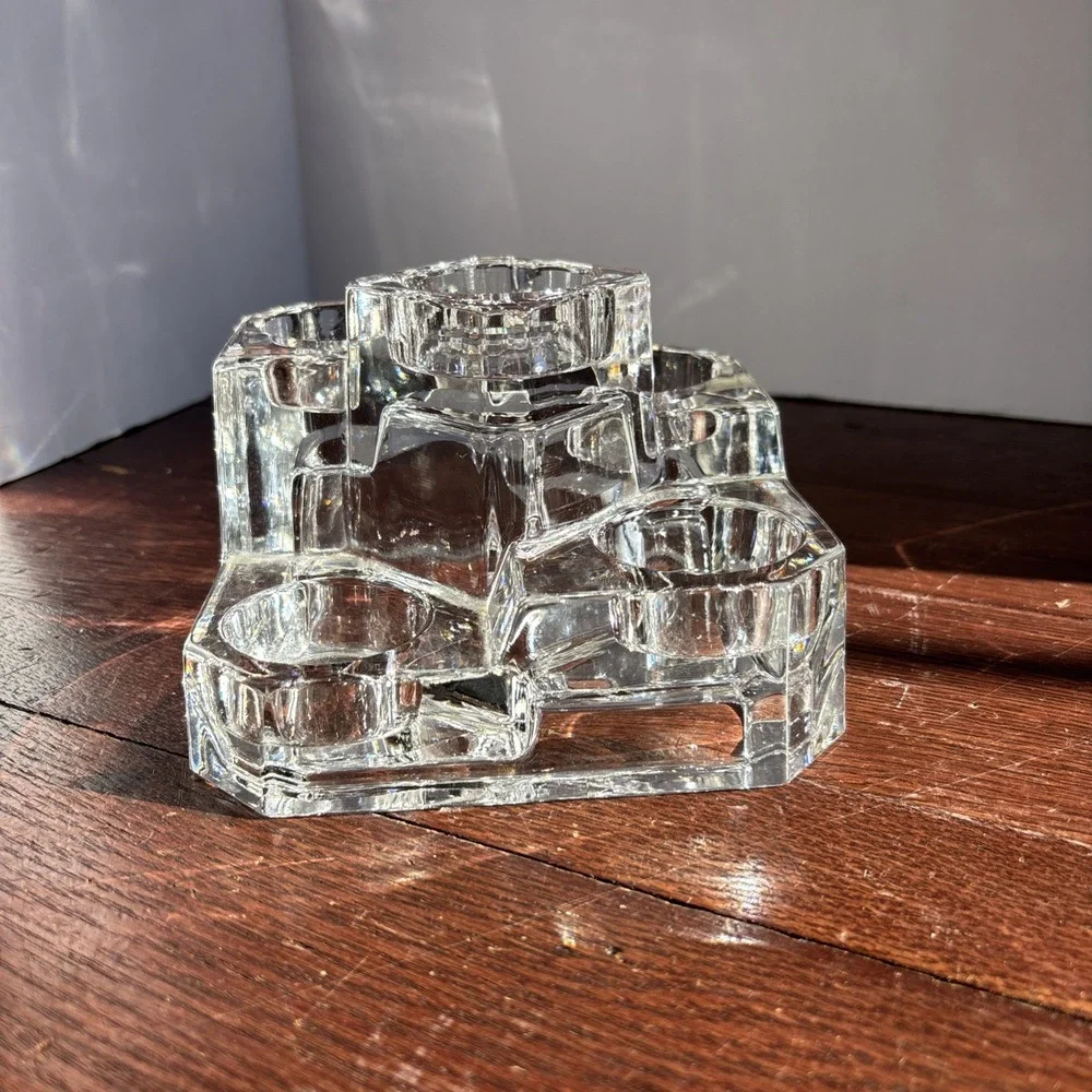 Partylite Five Tier Crystal Castle Candle Holder Vintage Germany - Picture 2 of 6